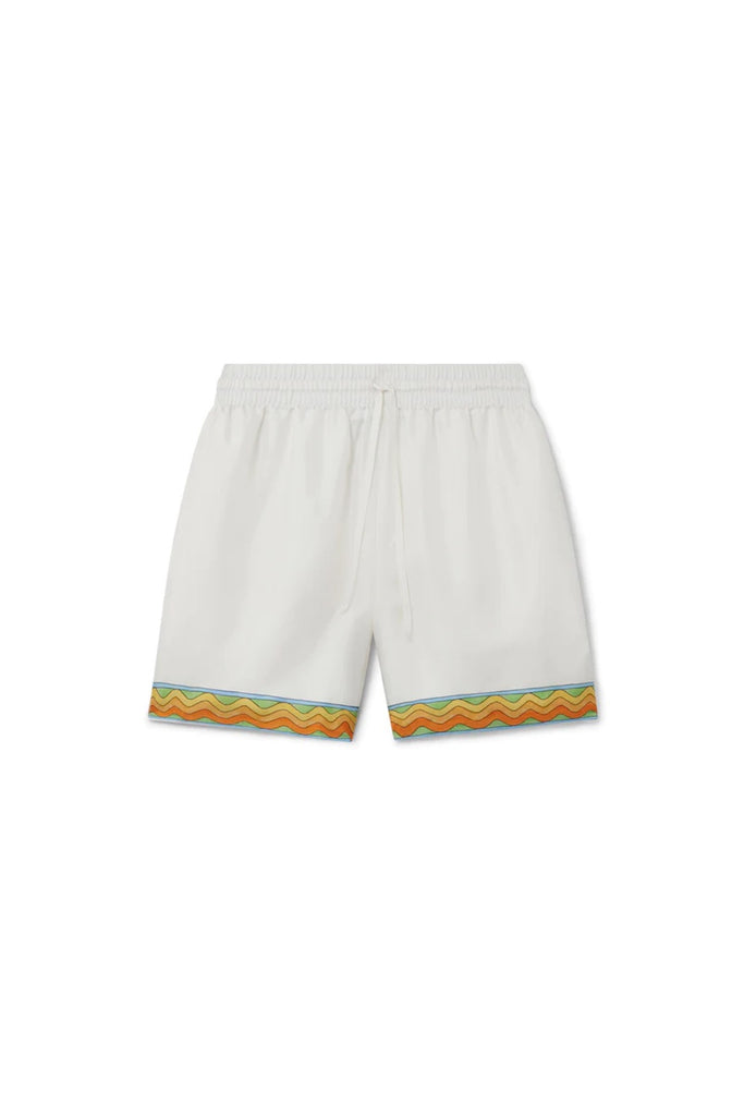 Casablanca Afro Cubism Tennis Club Shorts White