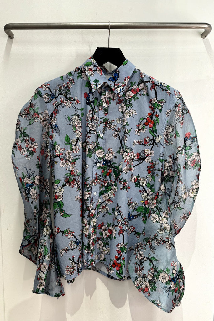 Setchu Maru Color Print Shirt Long Sleeves