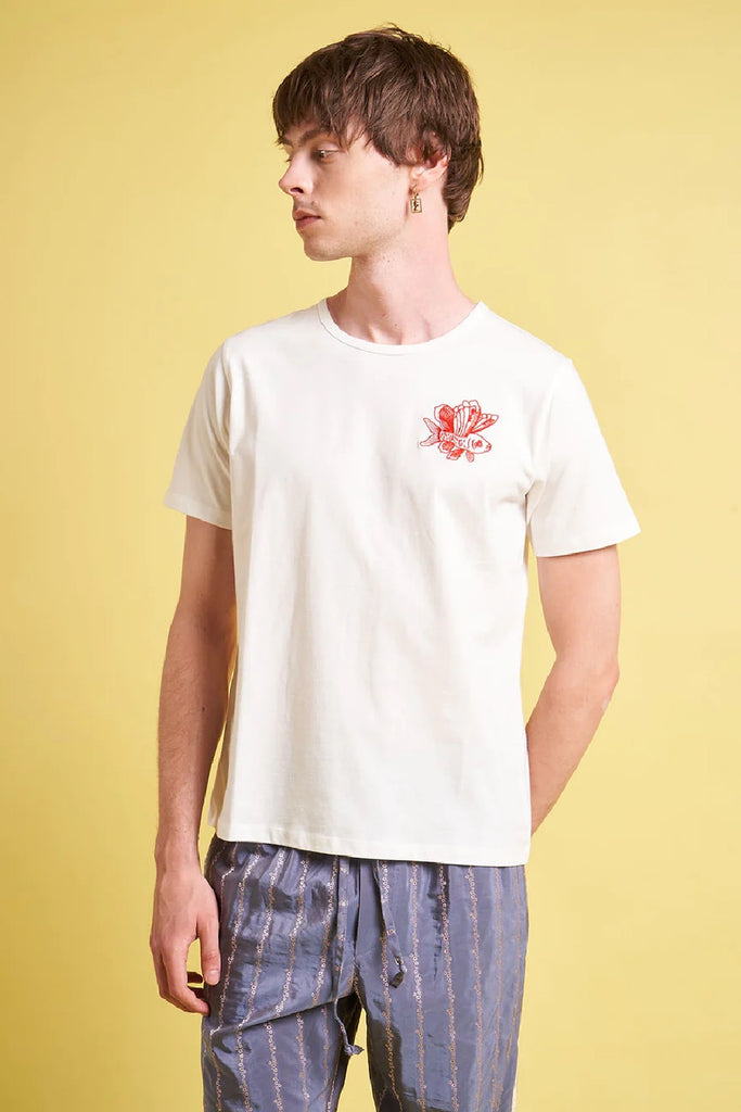 Paul & Joe Embroidered Cotton Jersey T-shirt White