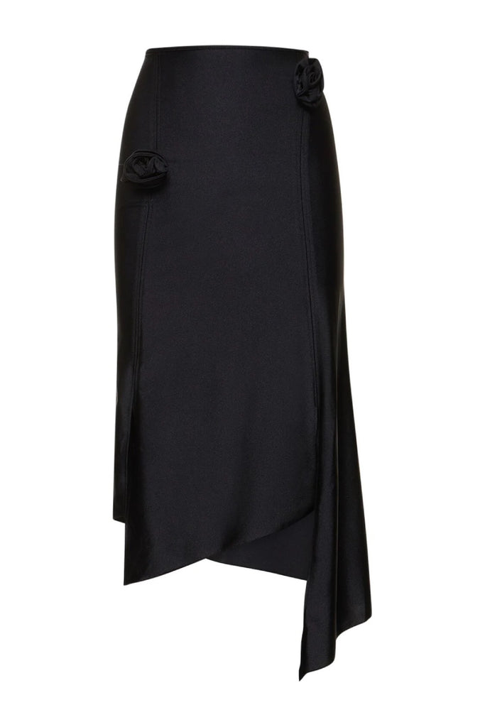 Coperni Flower Skirt Black