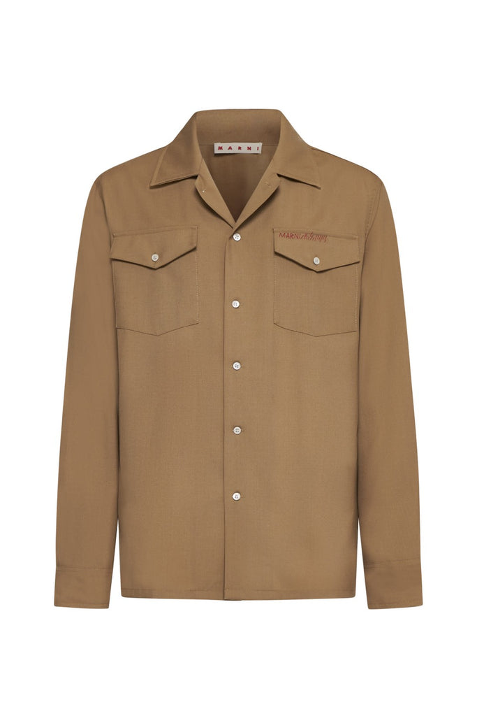 Marni Long Sleeve Shirt Biscuit