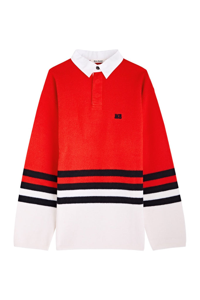 Wales Bonner Cypher Polo Shirt Red