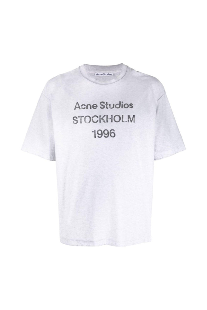 Acne Logo Stockholm 1996-Print T-Shirt White