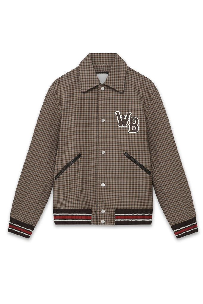 Wales Bonner Homecoming Varsity Jacket Beige/Brown