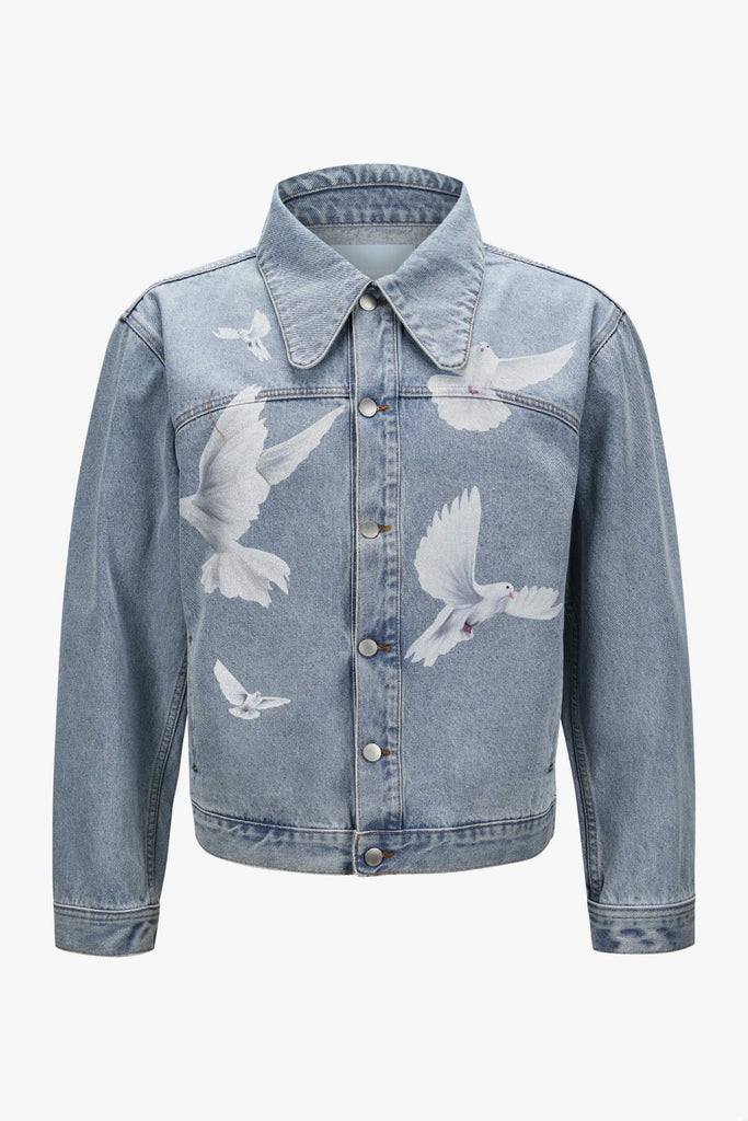 3.Paradis Freedom Doves Denim Trucker