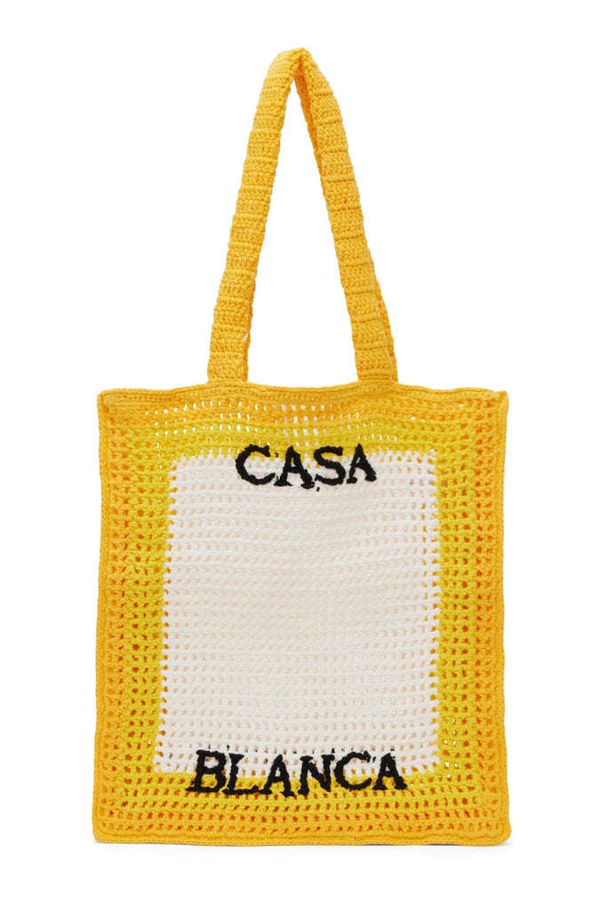 Casablanca Yellow Crochet Bag