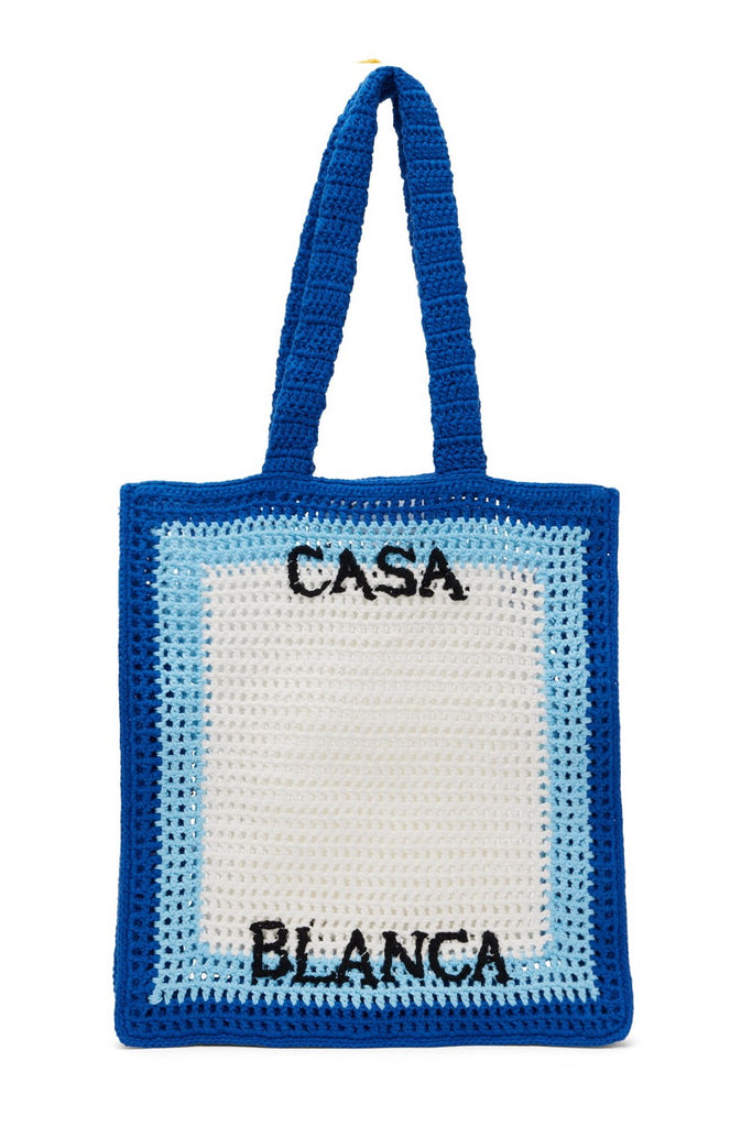 Casablanca Blue Crochet Bag