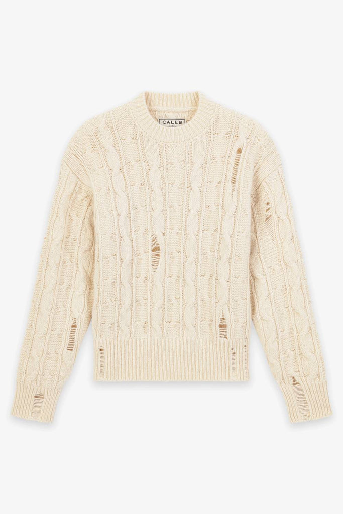 Caleb Paris Cable Knit Sweater