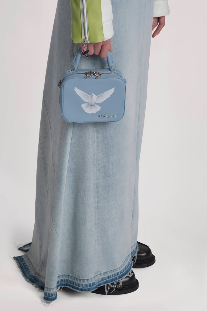 3.Paradis L'attaché Mini Top Handle Bag Blue