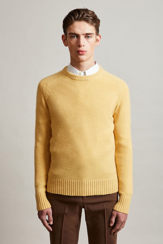 Paul & Joe Round-Neck Cashemere And Wool Sweater Yellow