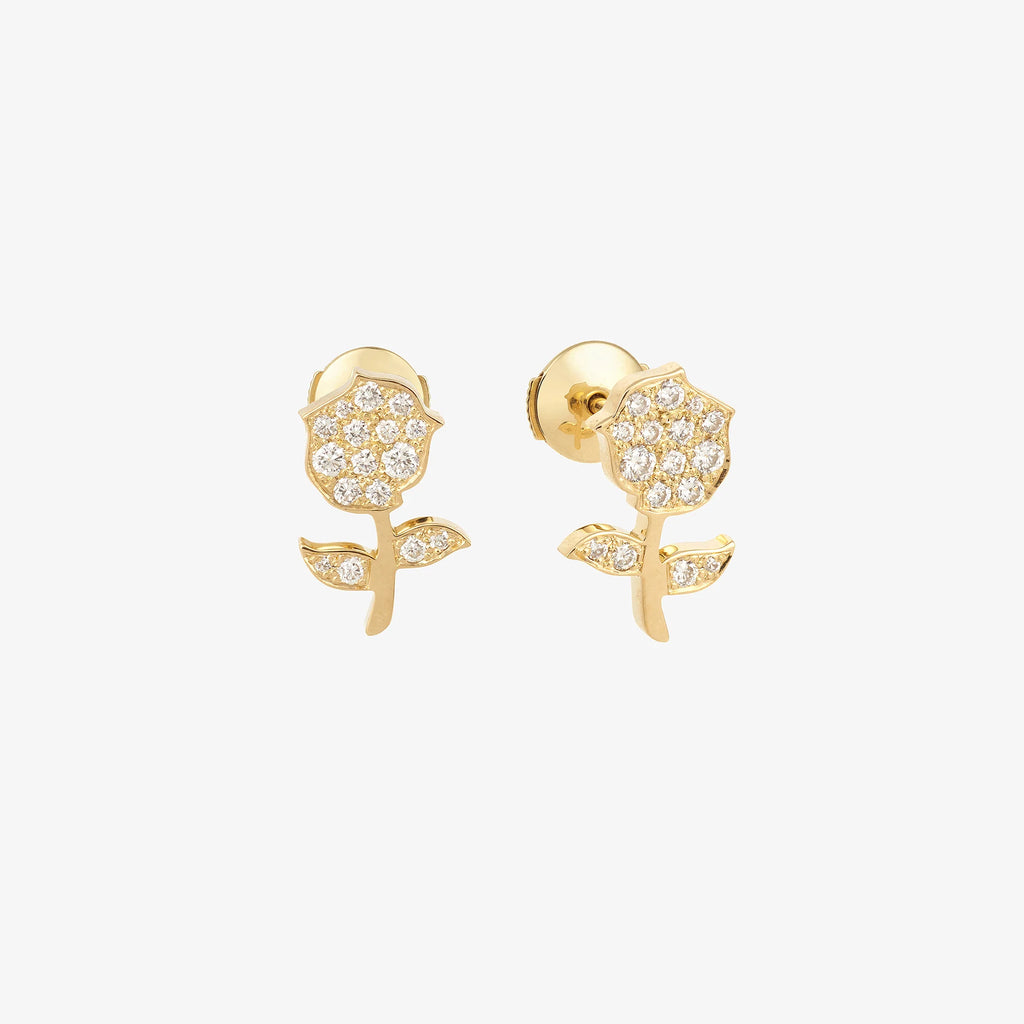 Mystery Joy Single Antique Rose Ear Cuff