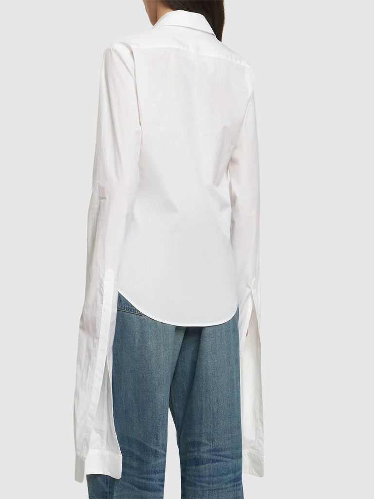 Coperni Open Collar Shirt White