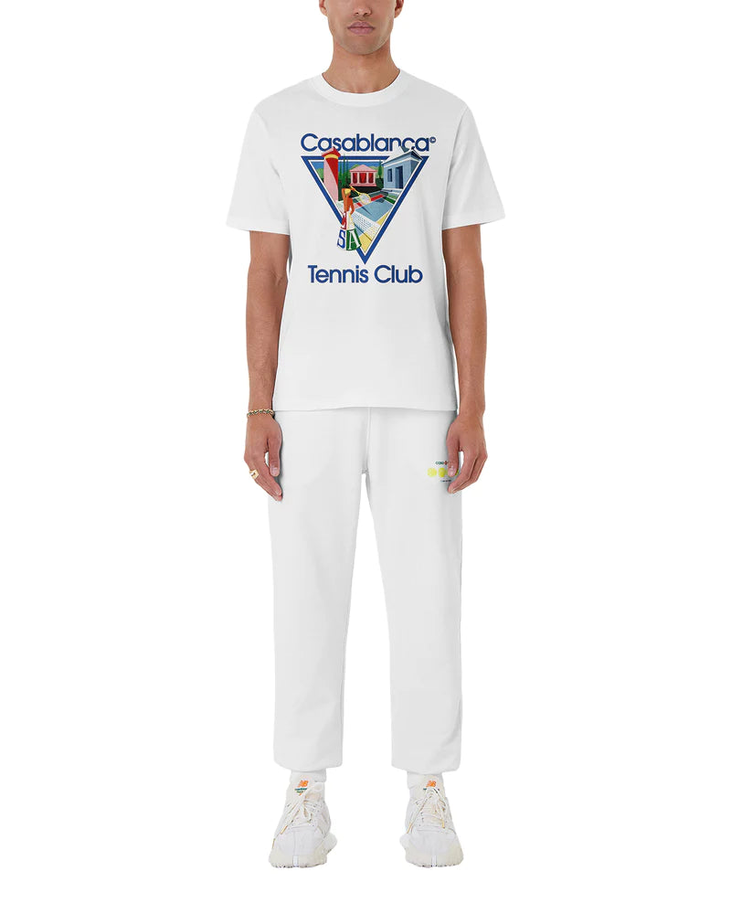 Casablanca La Joueuse Printed T-Shirt Navy/White