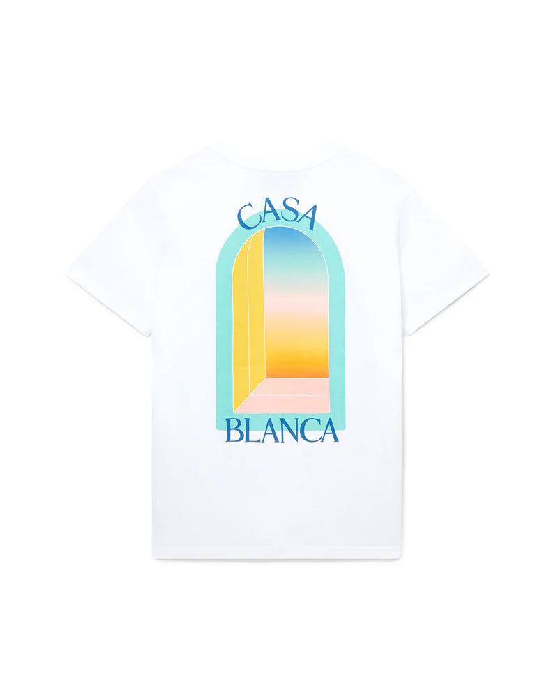 Casablanca L'Arc Coloré White T-Shirt