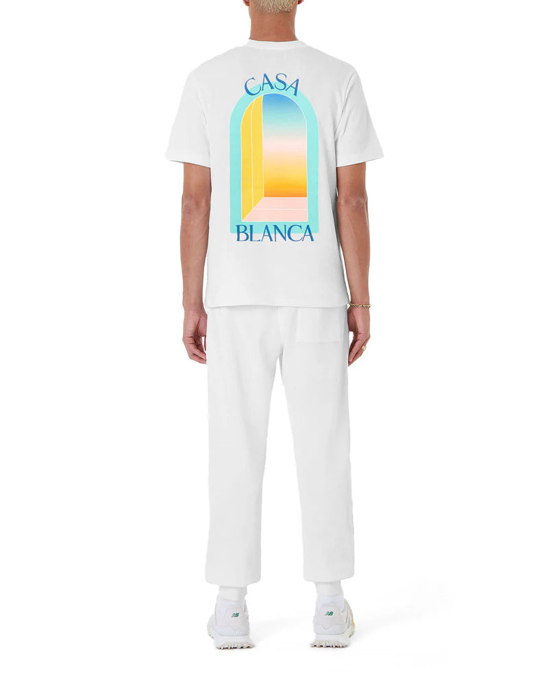 Casablanca L'Arc Coloré White T-Shirt