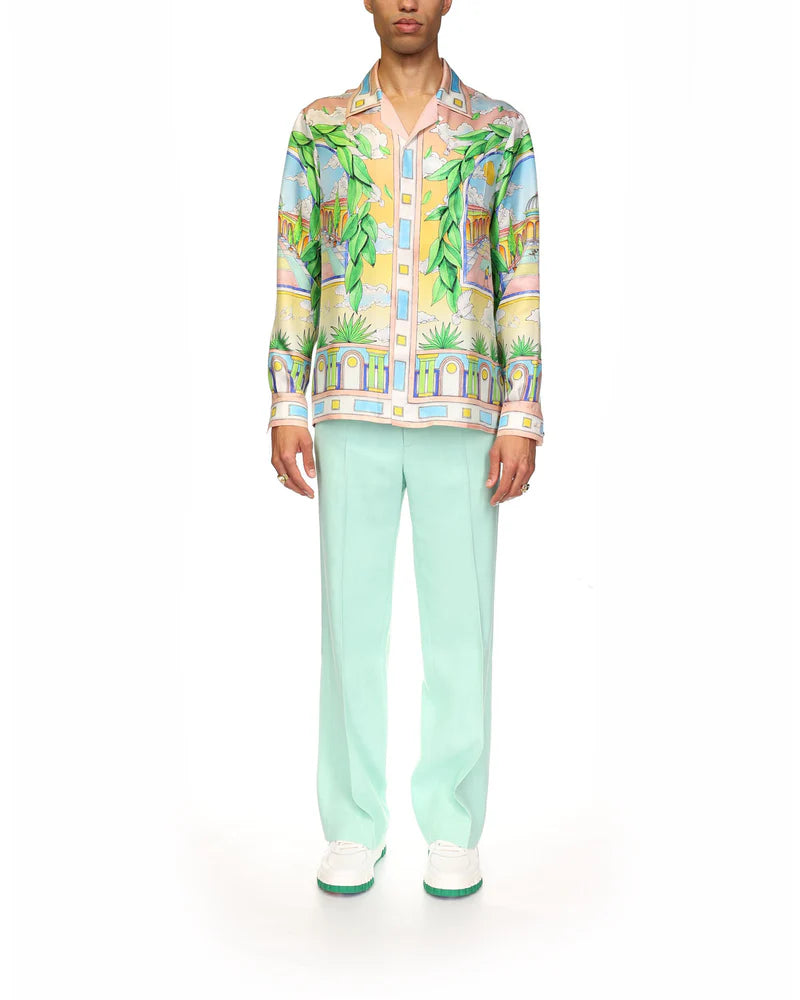 Casablanca Paysage Ideal Silk Shirt Multi