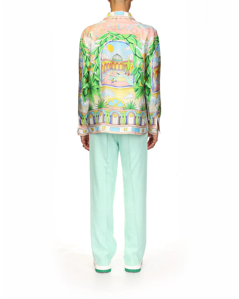 Casablanca Paysage Ideal Silk Shirt Multi