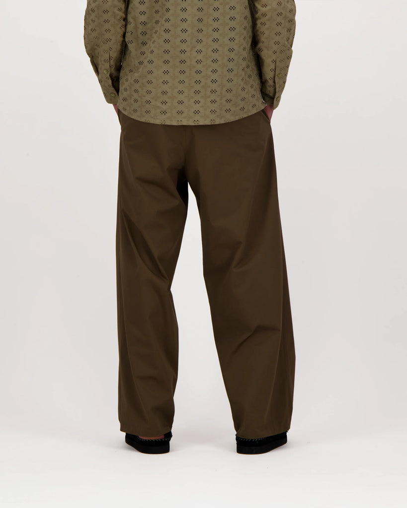 Caleb Paris Cotton Pince Trousers Khaki