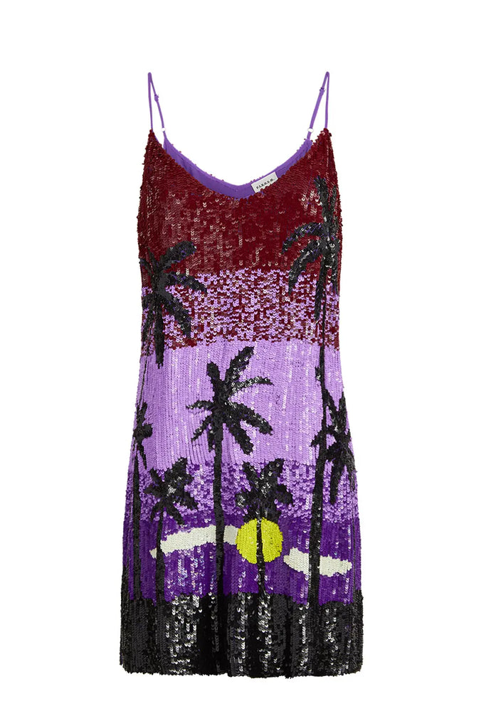 Parosh Palms Dress Sequin