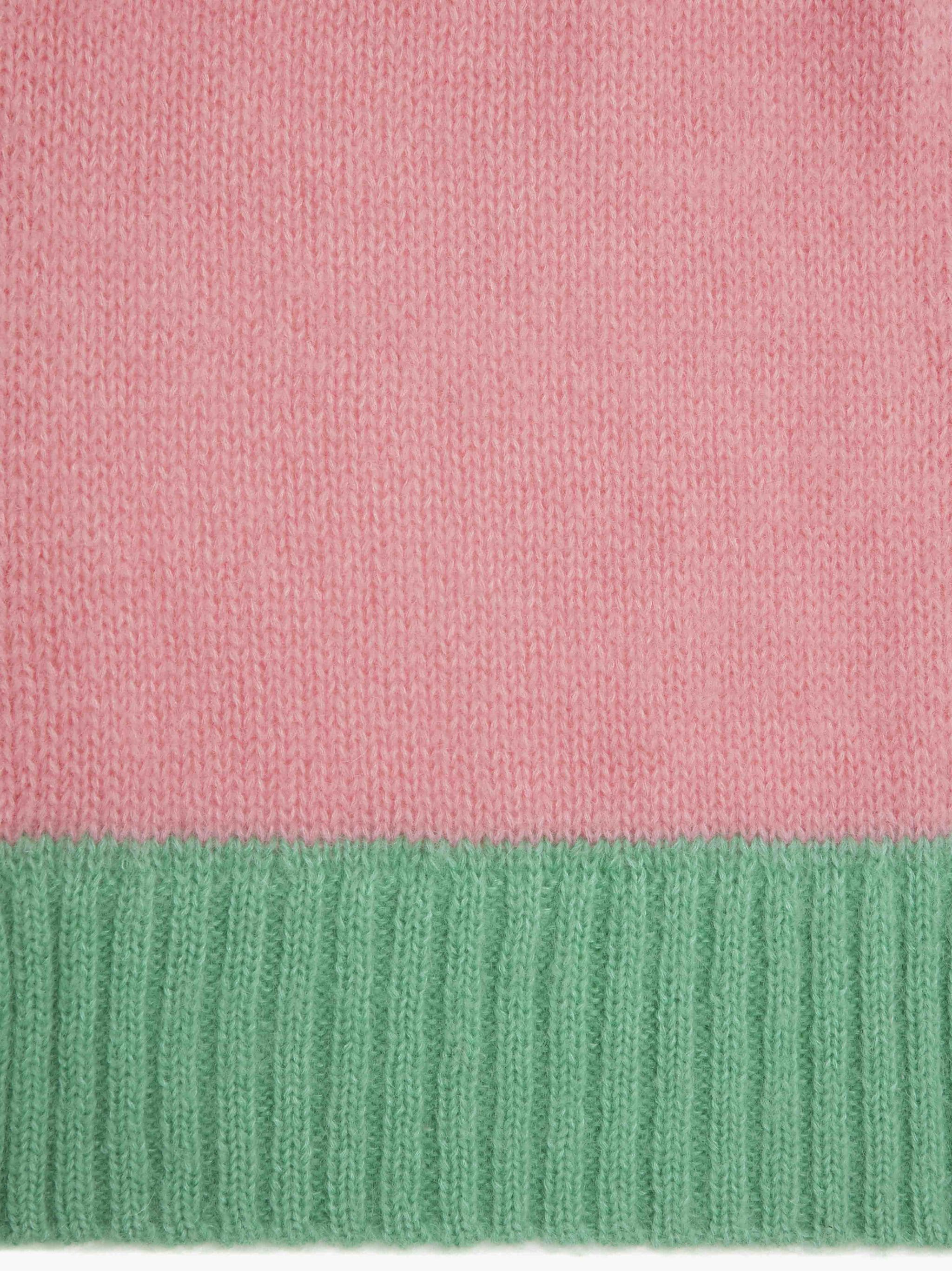 Jw anderson Color Block Scarf Pink Mint | BDC Paris I Boys Don't Cry