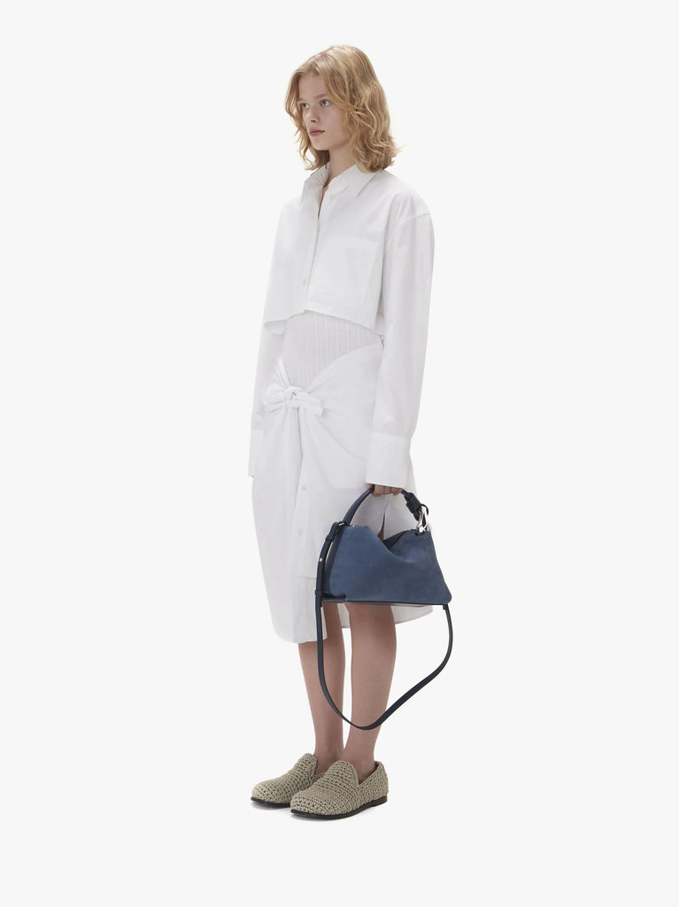 JW Anderson Knotted Shirt Dress White