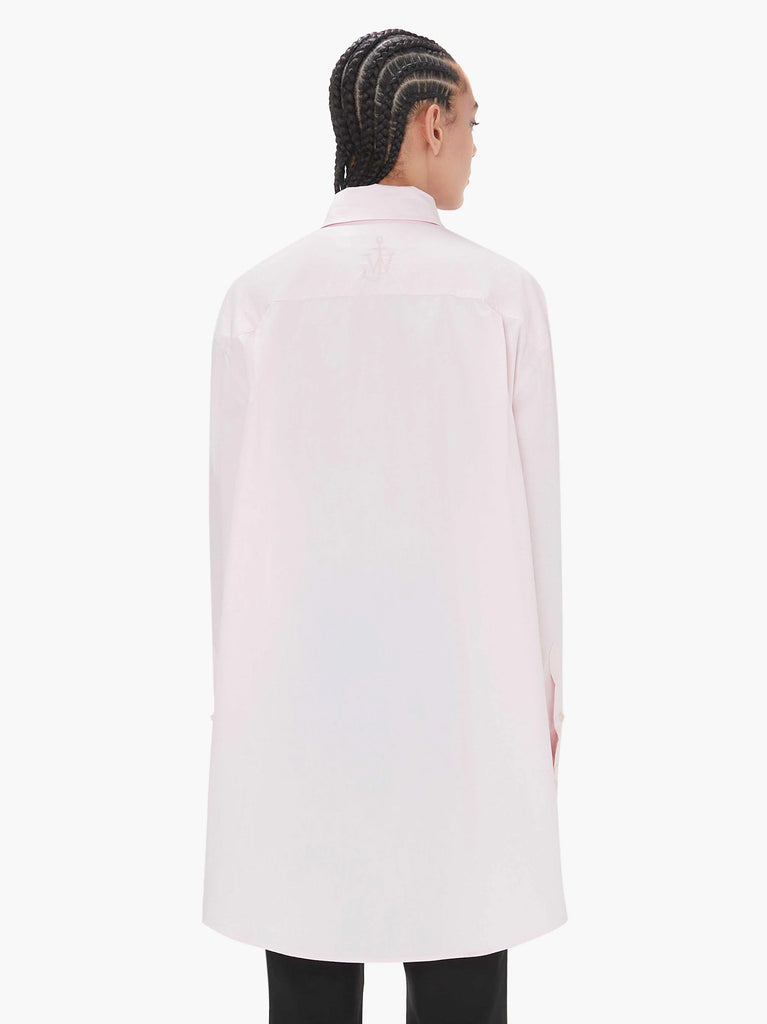 Jw Anderson Oversized Shirt With Ceramic Buttons Pink