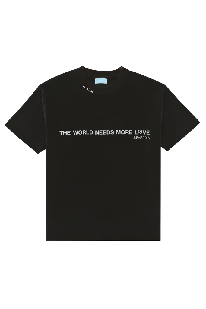 3.Paradis TWNML Printed Black T-Shirt