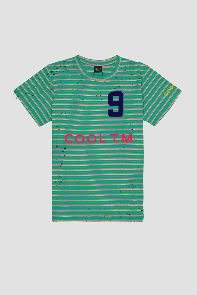 Cool TM Stripe Number Shirt Green