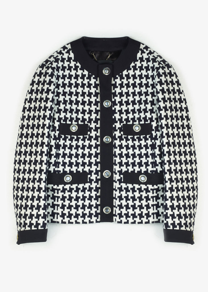 Cool TM Tweed Fitted Jacket Navy White - Unisex Fashion | BDC Paris I ...