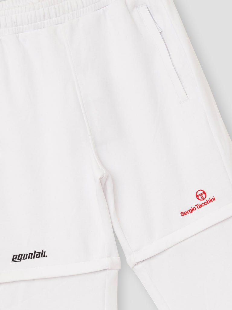 Egonlab x Sergio Tacchini Convertible Track Pants White