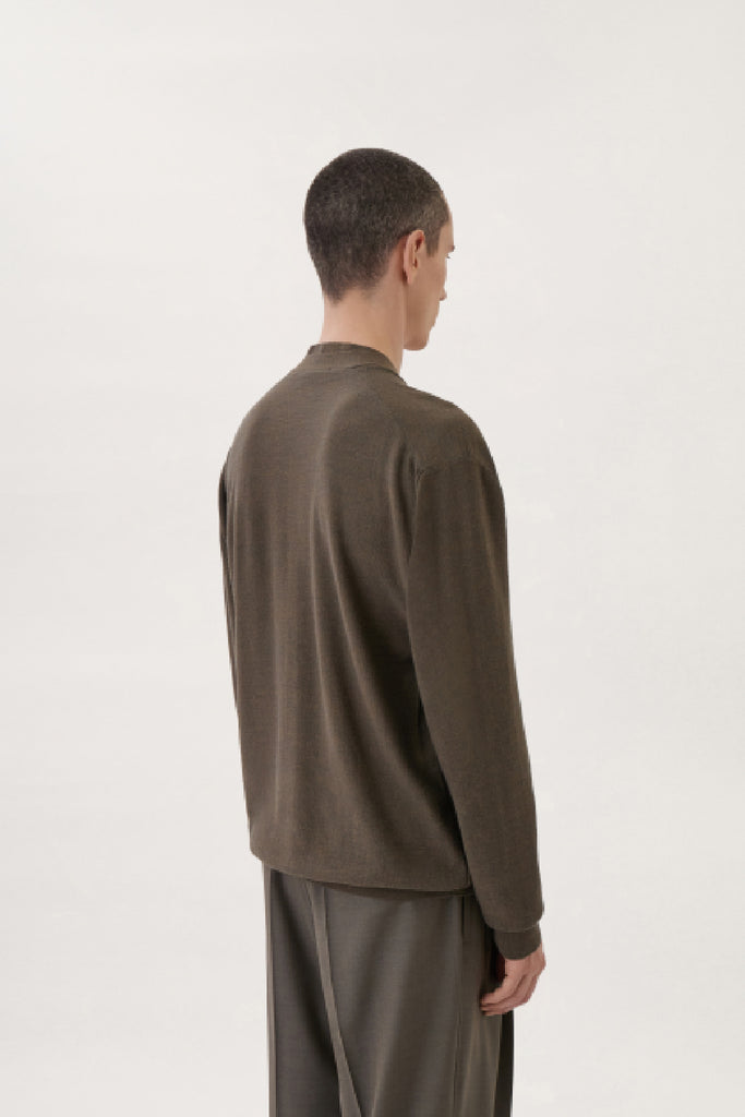 Lemaire Twisted Cardigan Grey/Mustard