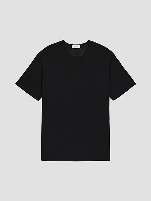 Lemaire Fine Rib T-Shirt Black