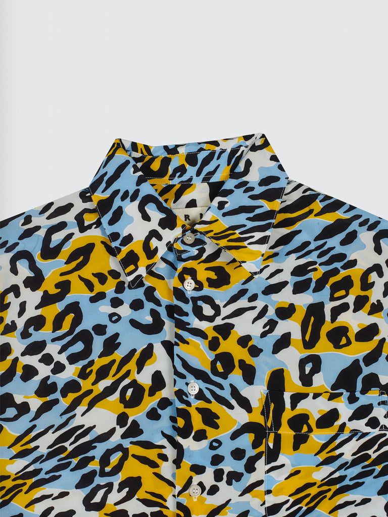 Marni Leopard Print Silk Shirt