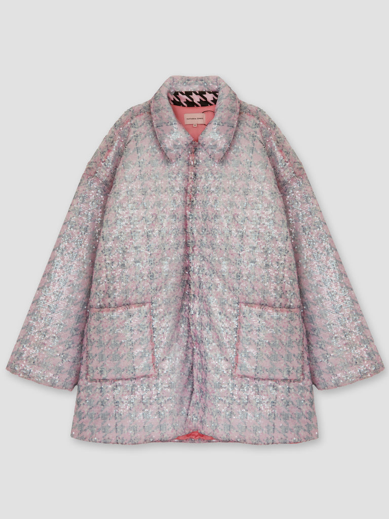 Natasha Zinko Sequin Fabric Jacket Pink