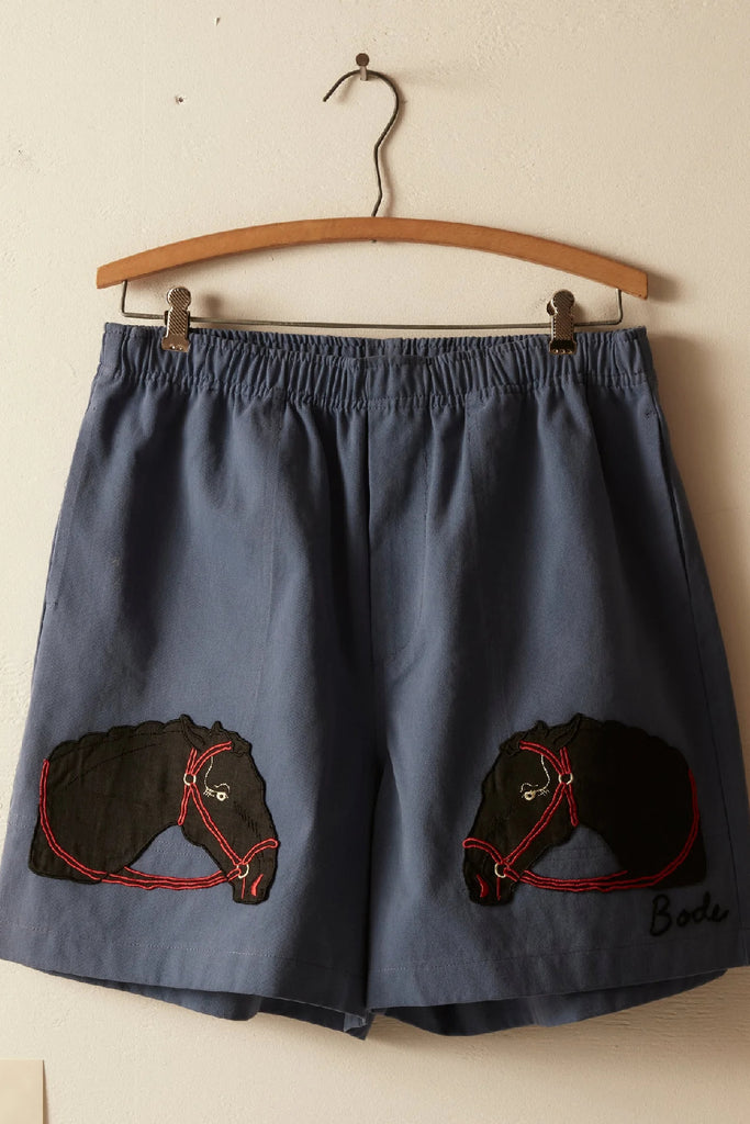 Bode Pony Appliqué Shorts