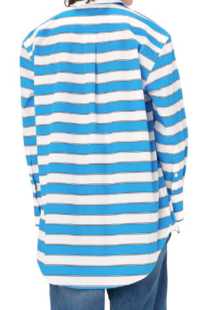 JW Anderson Printed Oversized Shirt Blue/White