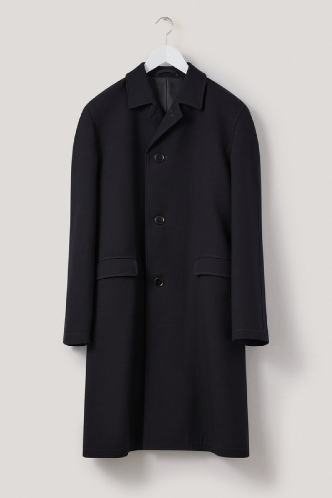 Lemaire Crombie coat black