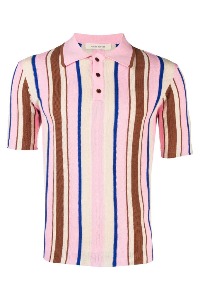 Wales Bonner Optimist Polo Shirt Cotton Pink