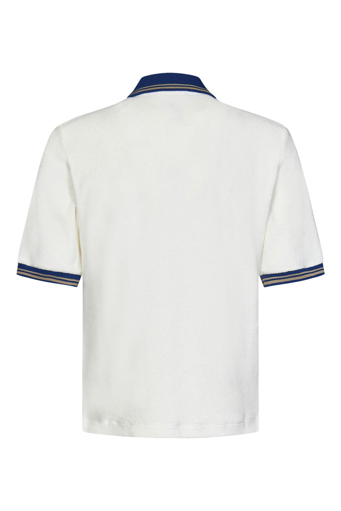 Marni Polo Shirt Short Sleeves White/Blue