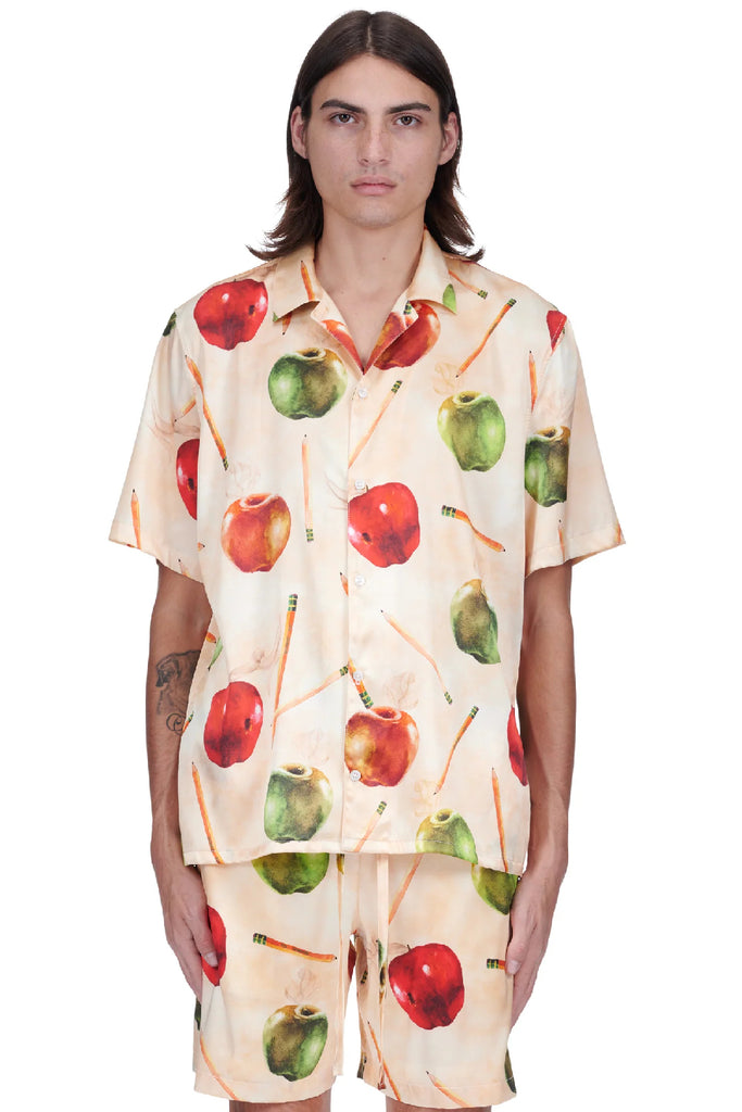 Nahmias Apple Silk Shirt Beige