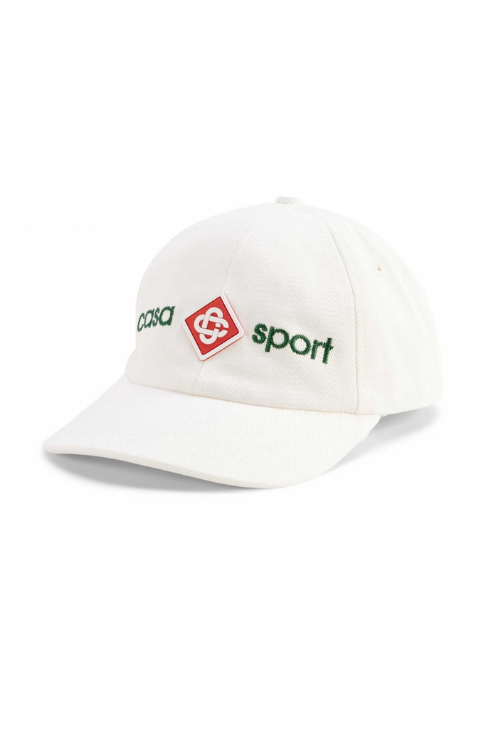 Casablanca Casa Sport Logo Embroidered Cap White