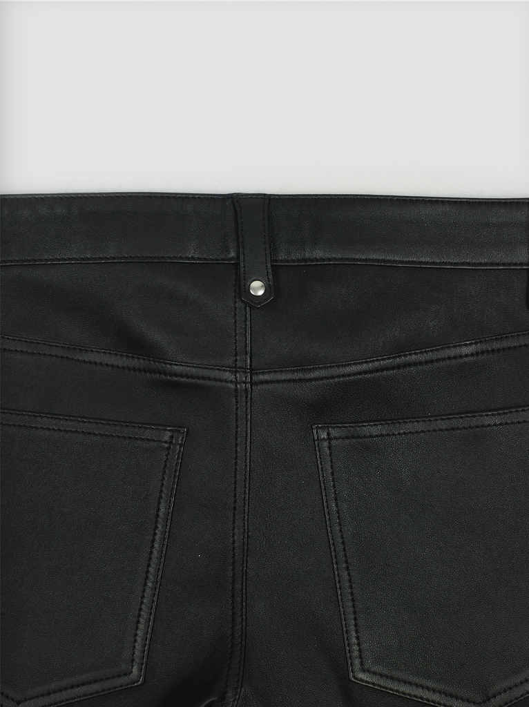 Garçons Infidèles AW19 Black Skinny Laced Leather Pants